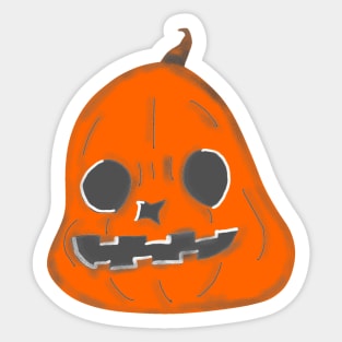 Spooky Pumpkin for Halloween Sticker